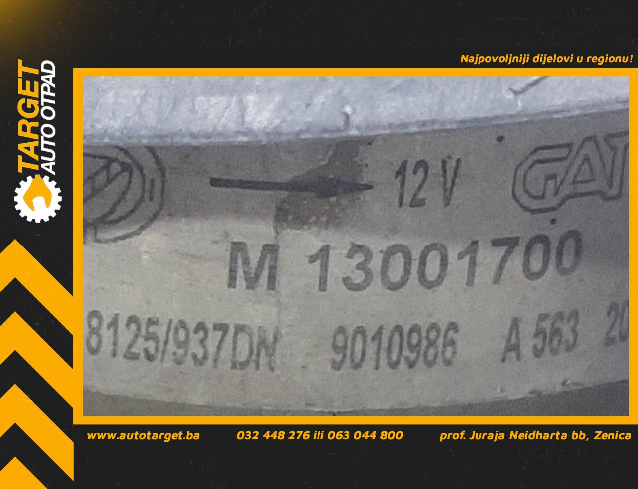 DIJELOVI VENTILATOR ALFA ROMEO GT > 03-10 M13001700
