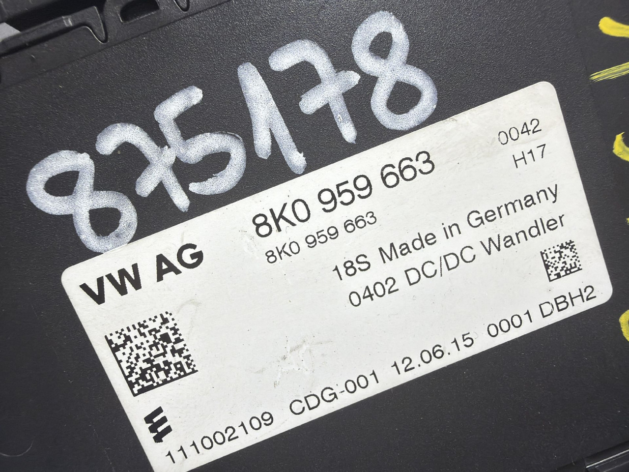 DIJELOVI ELEKTRONIKA MODUL AUDI Q5 > 12-16 2.0 8K0959663