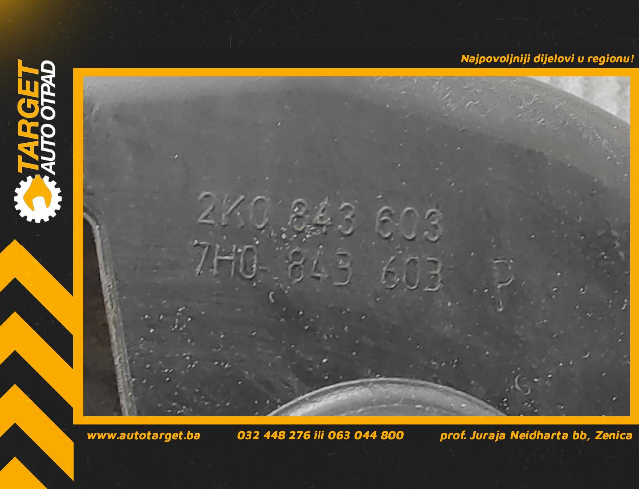 DIJELOVI BRAVA VRATA VW CADDY > 10-15 2K0843603