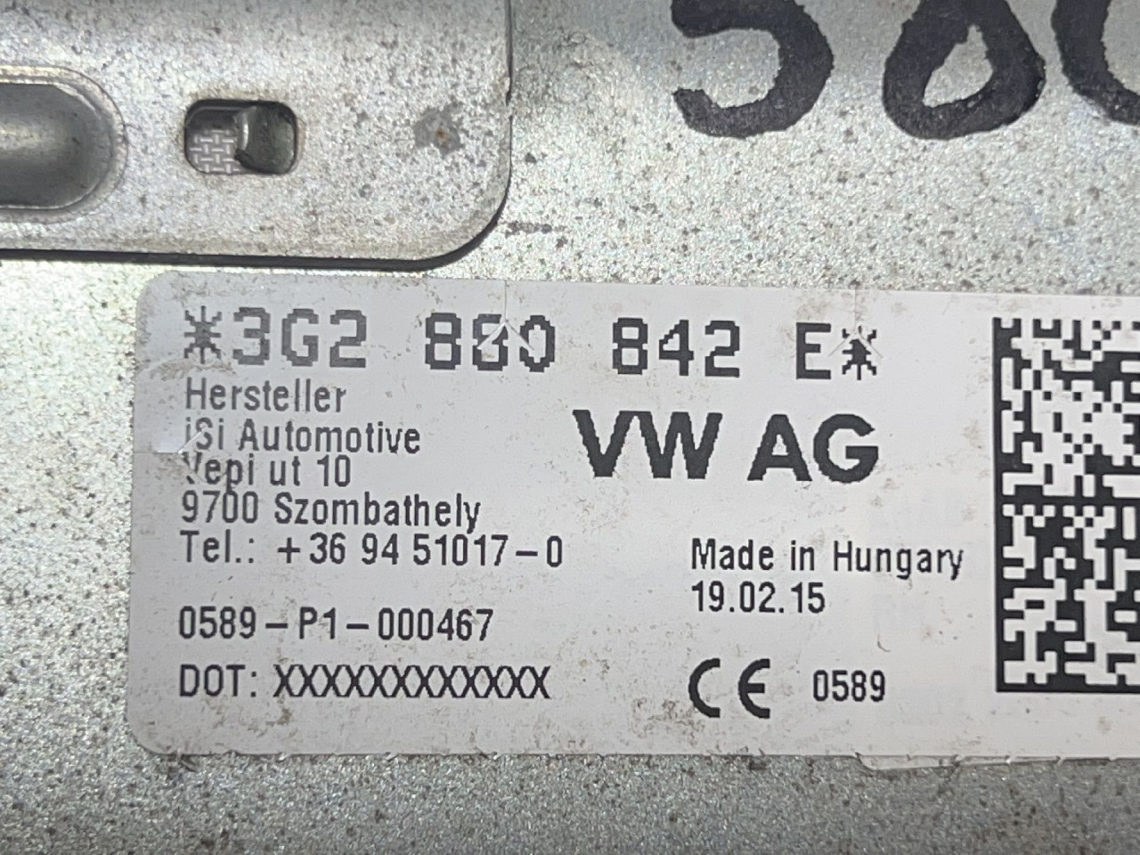 AIRBAG NOGU VW PASSAT B8 > 14-19 3G2880842E