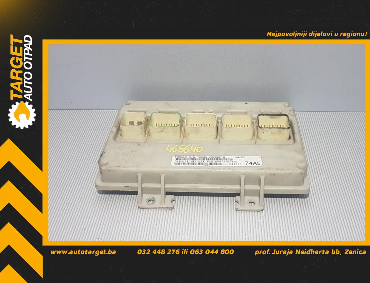 BCM ELEKTRONIKA CHRYSLER/DODGE VOYAGER > 04-07 P0472707