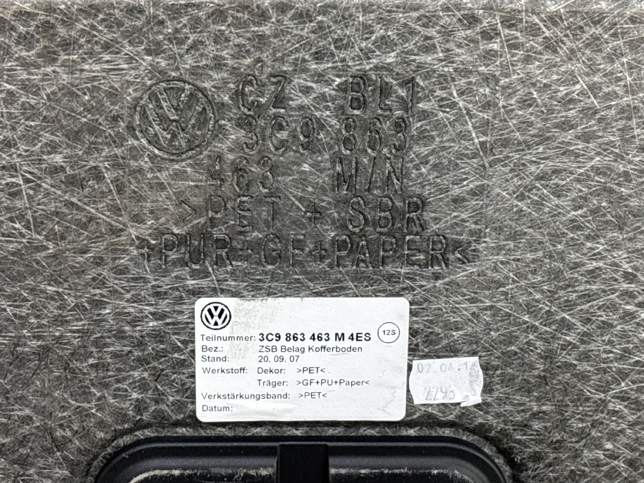 PODNICA GEPEKA VW PASSAT B8 > 14-19 3C9863463
