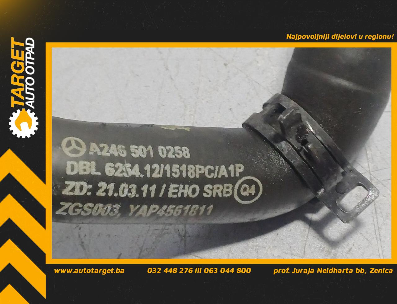 DIJELOVI CRIJEVO MERCEDES B KLASA (W246) > 14-19 2.2 A2465010258