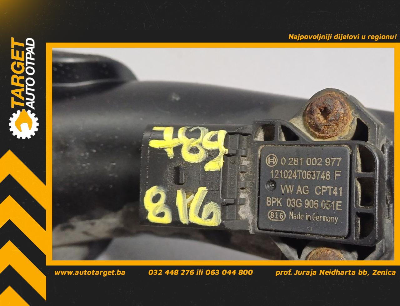 DIJELOVI MAP SENZOR VW CADDY > 10-15 1.6 03G905051E