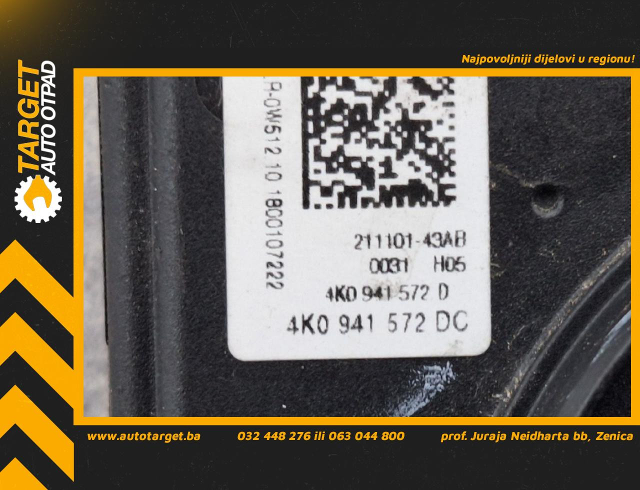 DIJELOVI BALAST FARA AUDI A6 4K > 18- 4K0941572DC