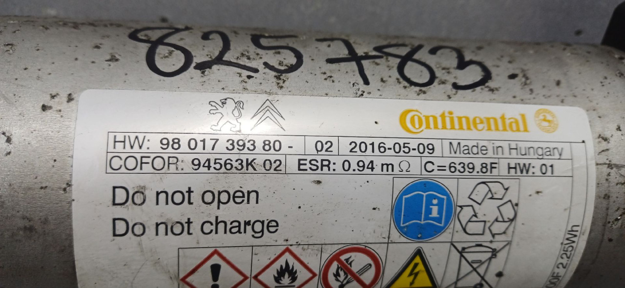 KONDENZATOR START-STOP PALJENJA PEUGEOT 308 > 13-17 9801739380
