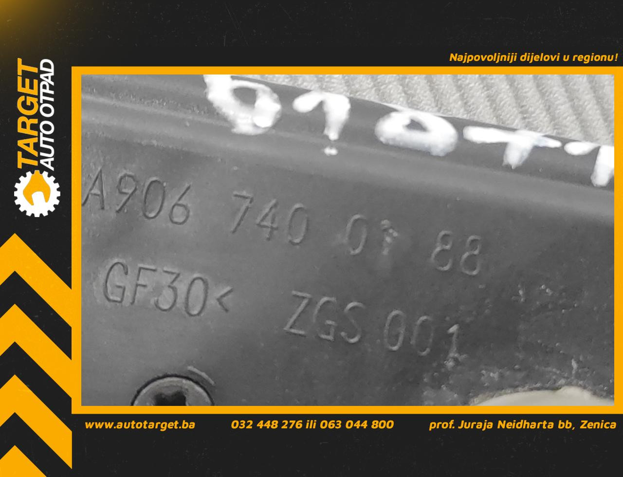 DIJELOVI RUCKA VRATA MERCEDES SPRINTER > 06-13 A9067400188