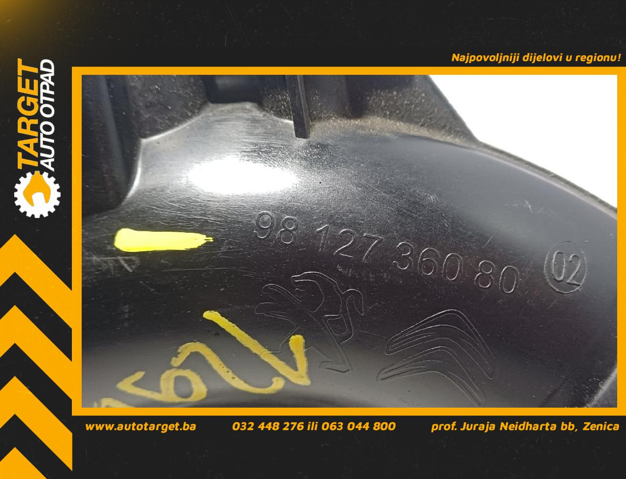 DIJELOVI CRIJEVO OPEL CROSSLAND X > 17 - 20 1.2 9812736080