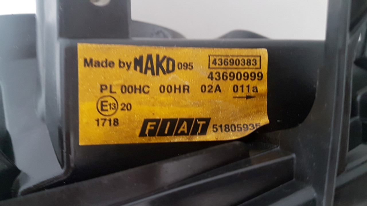 DIJELOVI FAR FIAT DOBLO > 05-09 43690999
