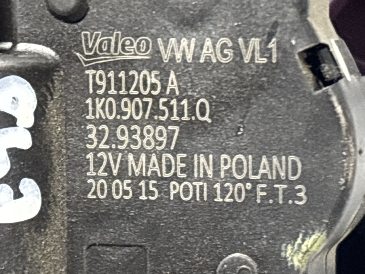 DIJELOVI MOTORIC KLAPNE VW TIGUAN > 11-15 1K0907511Q