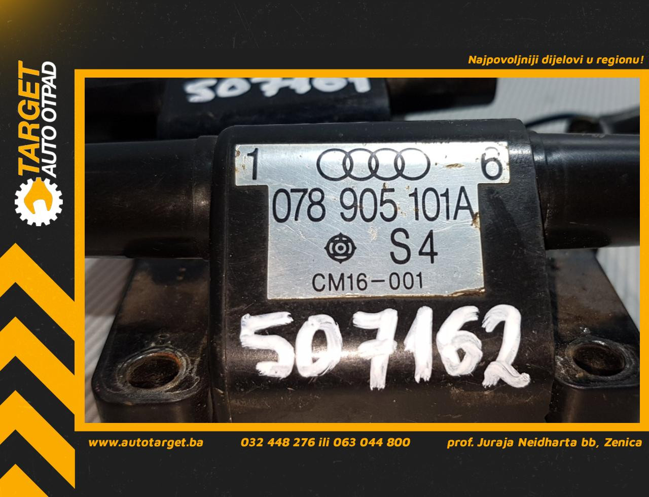DIJELOVI BOMBINA AUDI A6 > 94-97 2.6 078905101A