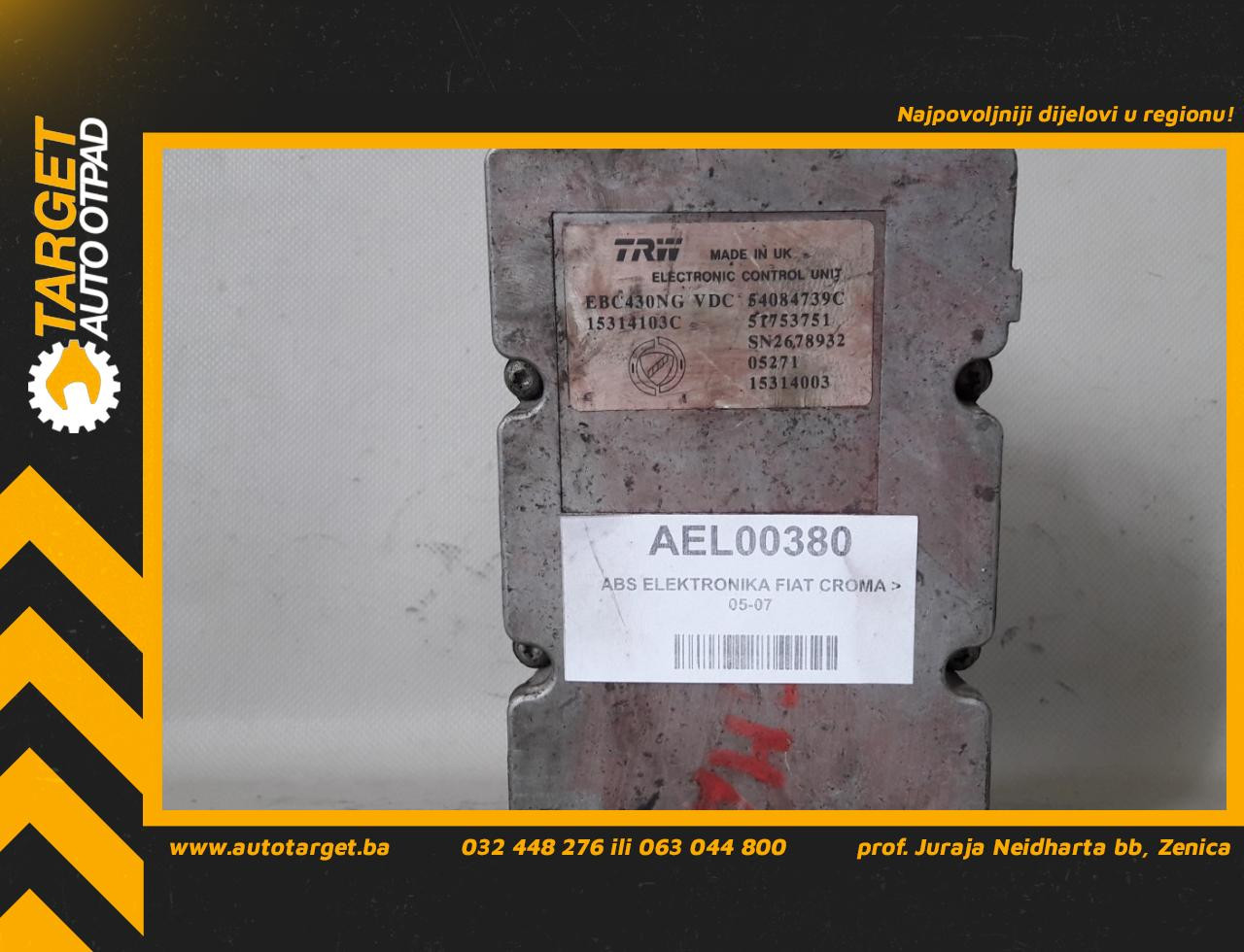 ABS ELEKTRONIKA FIAT CROMA > 05-07 54084739C S1963099