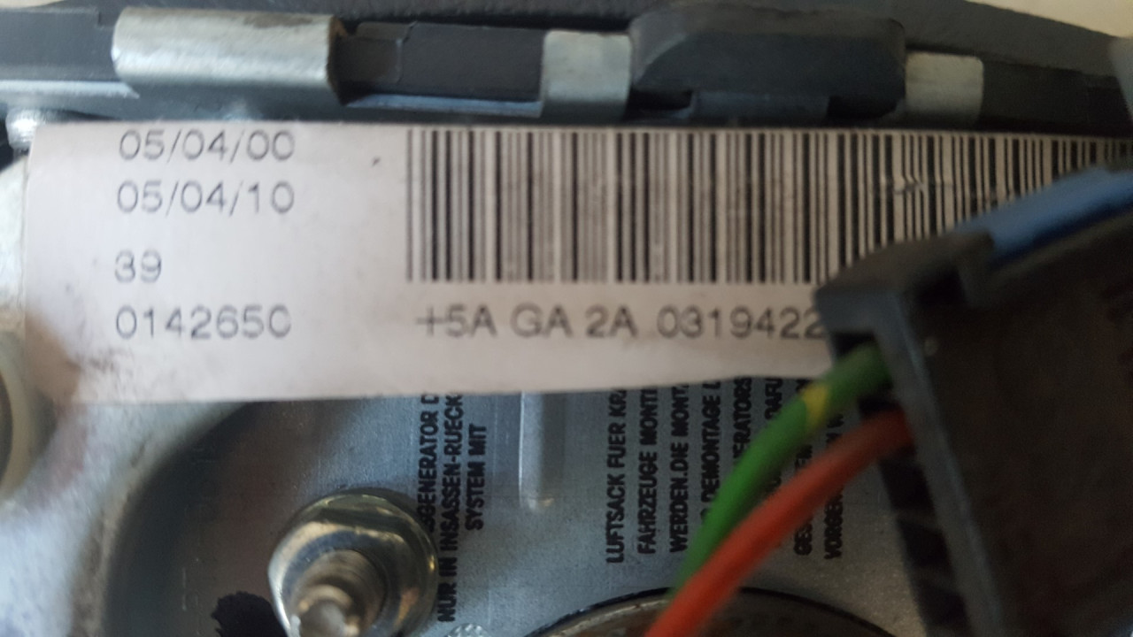 AIRBAG VOLANA CITROEN XANTIA > 98-01 96352476ZL