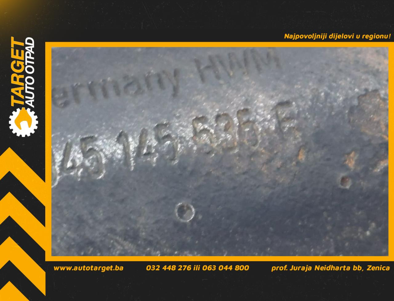 DIJELOVI CRIJEVO TURBINE VW POLO > 05-09 045145535F