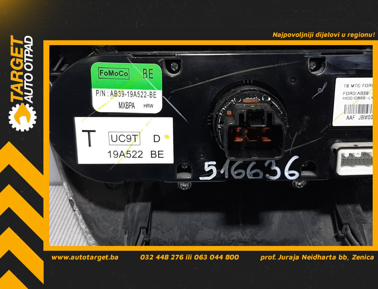 DIJELOVI PREKIDACI KLIME FORD RANGER > 11-15 2.2 AB39-19A522-BE