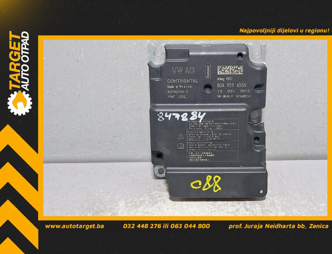 ELEKTRONIKA AIRBAGA AUDI Q5 (FY) > 17 - 20 80A959655N