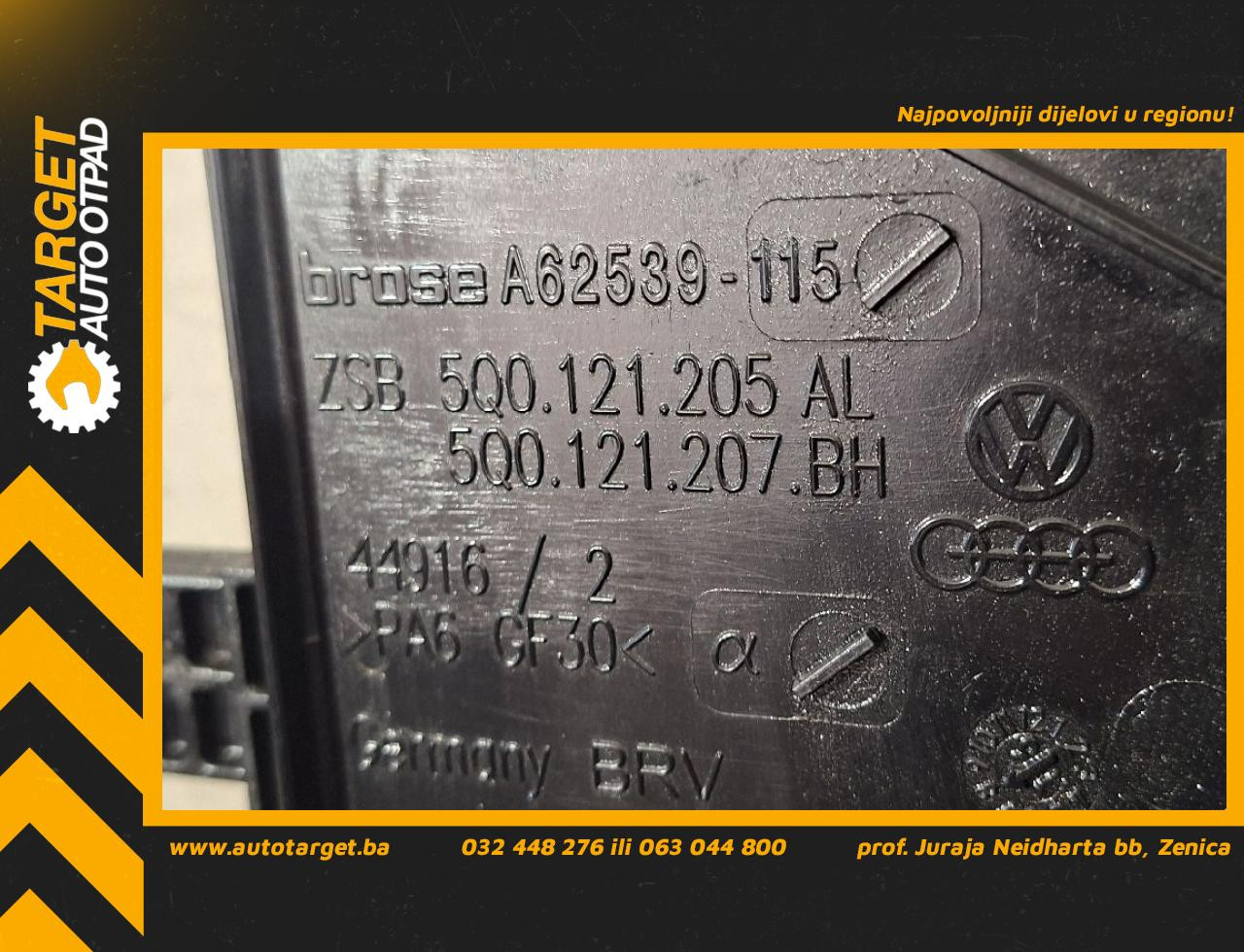 NOSAC VENTILATORA AUDI A3 (8VF/8VK) > 16-20 5Q0121205AL