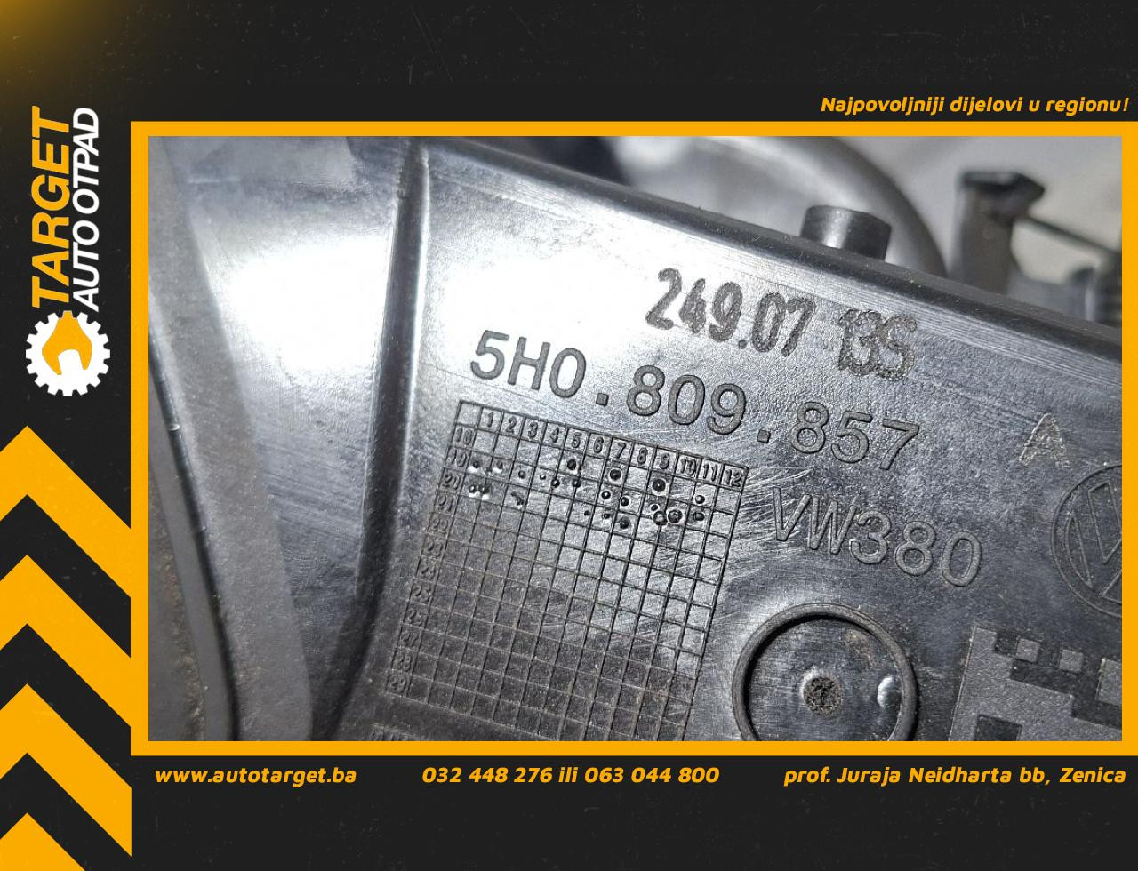 DIJELOVI POKLOPAC REZERVOARA VW GOLF 8 > 19- 2.0 5H0809857