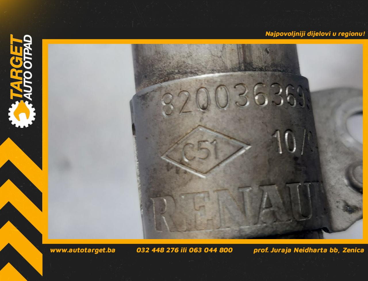 DIJELOVI CRIJEVO EGRA RENAULT MEGANE > 02-05 8200363693