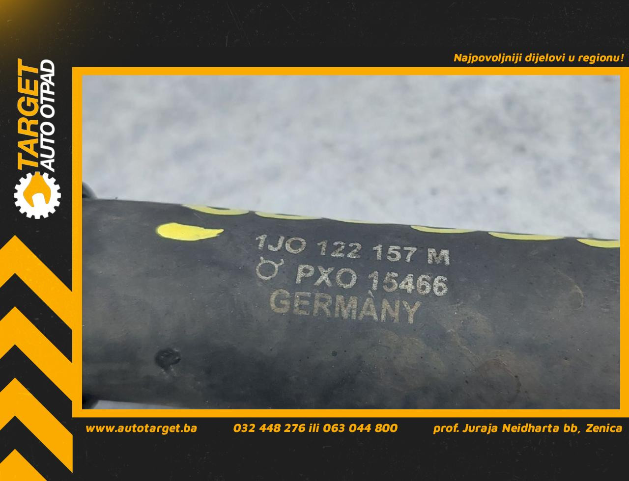 DIJELOVI CRIJEVO VW GOLF 4 > 97-03 1.9 1J0122157M