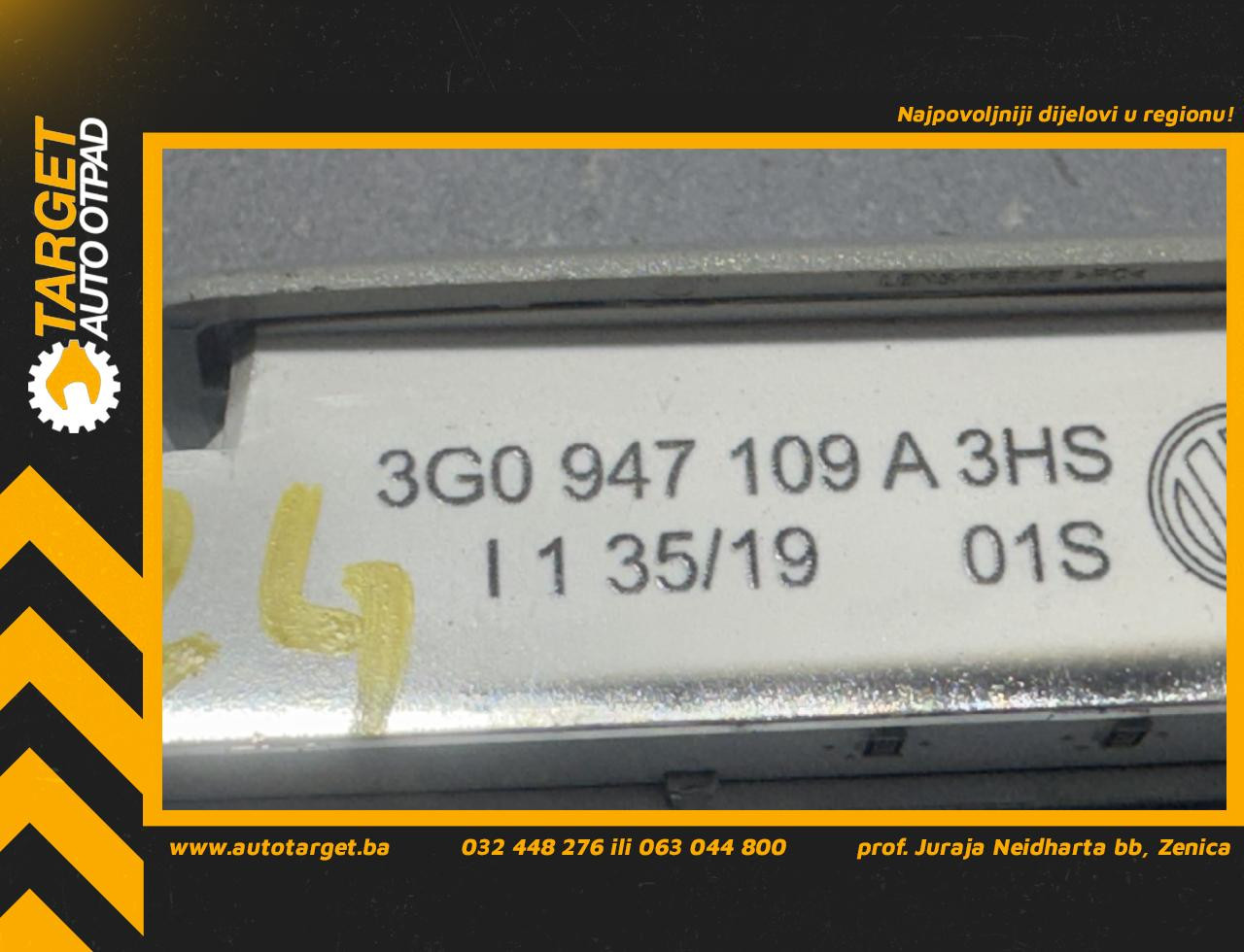 DIJELOVI RASVJETA U KABINI VW PASSAT B8 > 14-19 2.0 3G0947109A