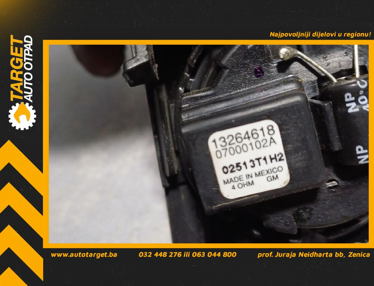 DIJELOVI ZVUCNIK OPEL INSIGNIA > 09-13 2.0 13264618