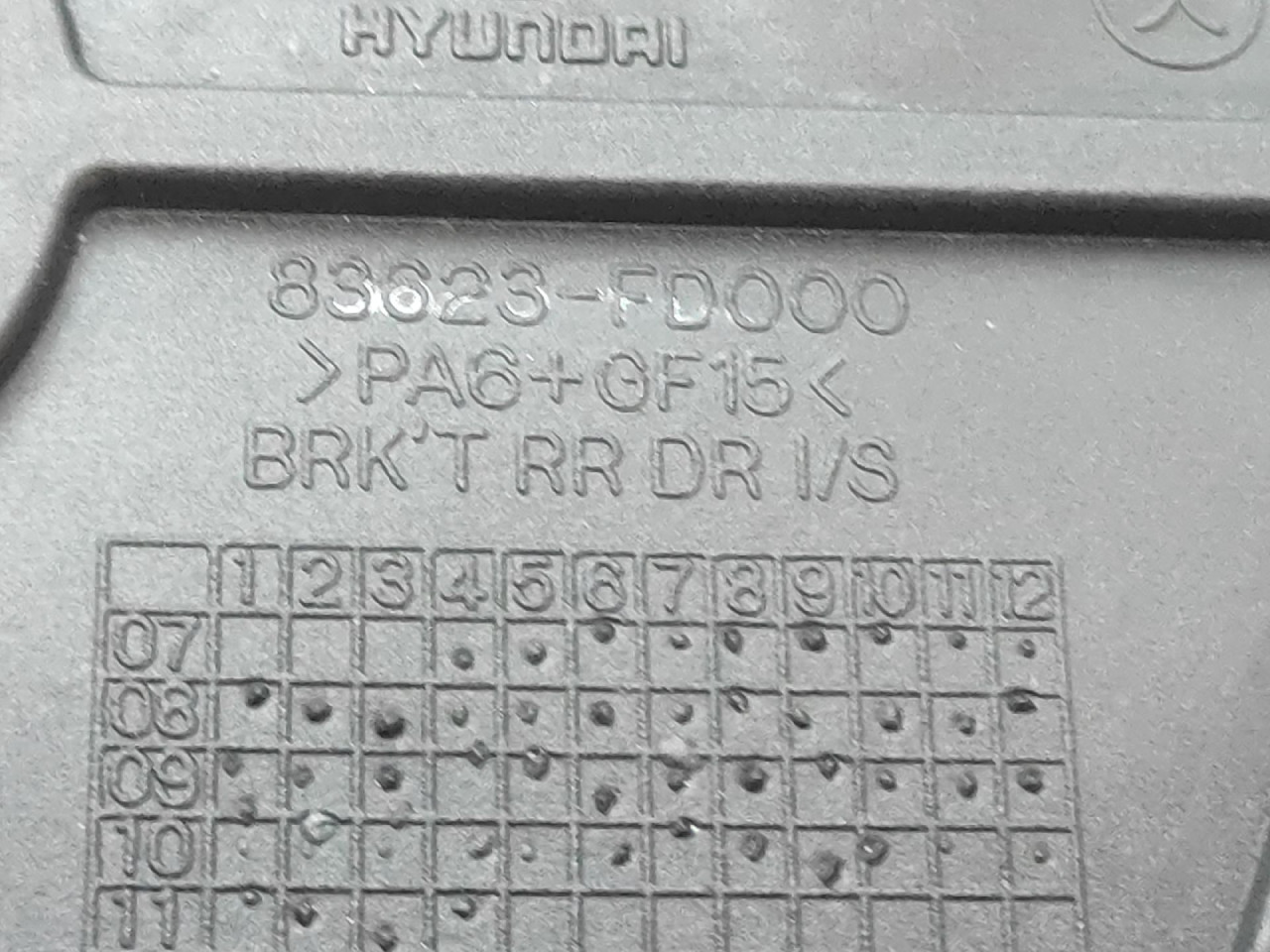 UNUTRASNJA RUCKA VRATA HYUNDAI I30 > 10-12 83623FD000