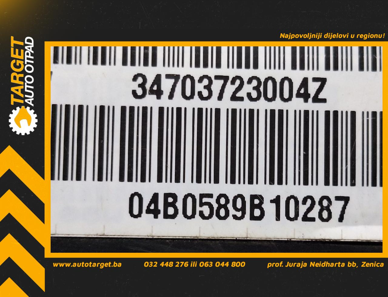 DIJELOVI AIRBAG NOGU BMW SERIJA 3 (E46) > 01-05 34703723004Z