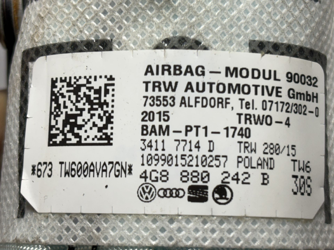 AIRBAG SJEDISTA AUDI A6 4G > 14-18 4G8880242B