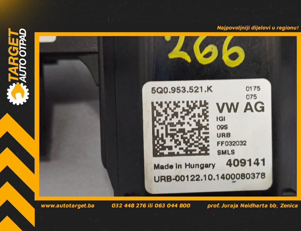 DIJELOVI RUCICE VOLANA VW GOLF 7 > 12-16 5Q0953521K