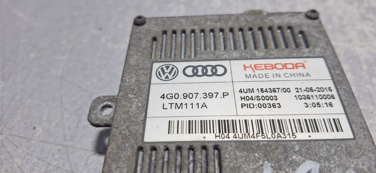 DIJELOVI BALAST FARA AUDI A1 > 14-18 4G0907397P