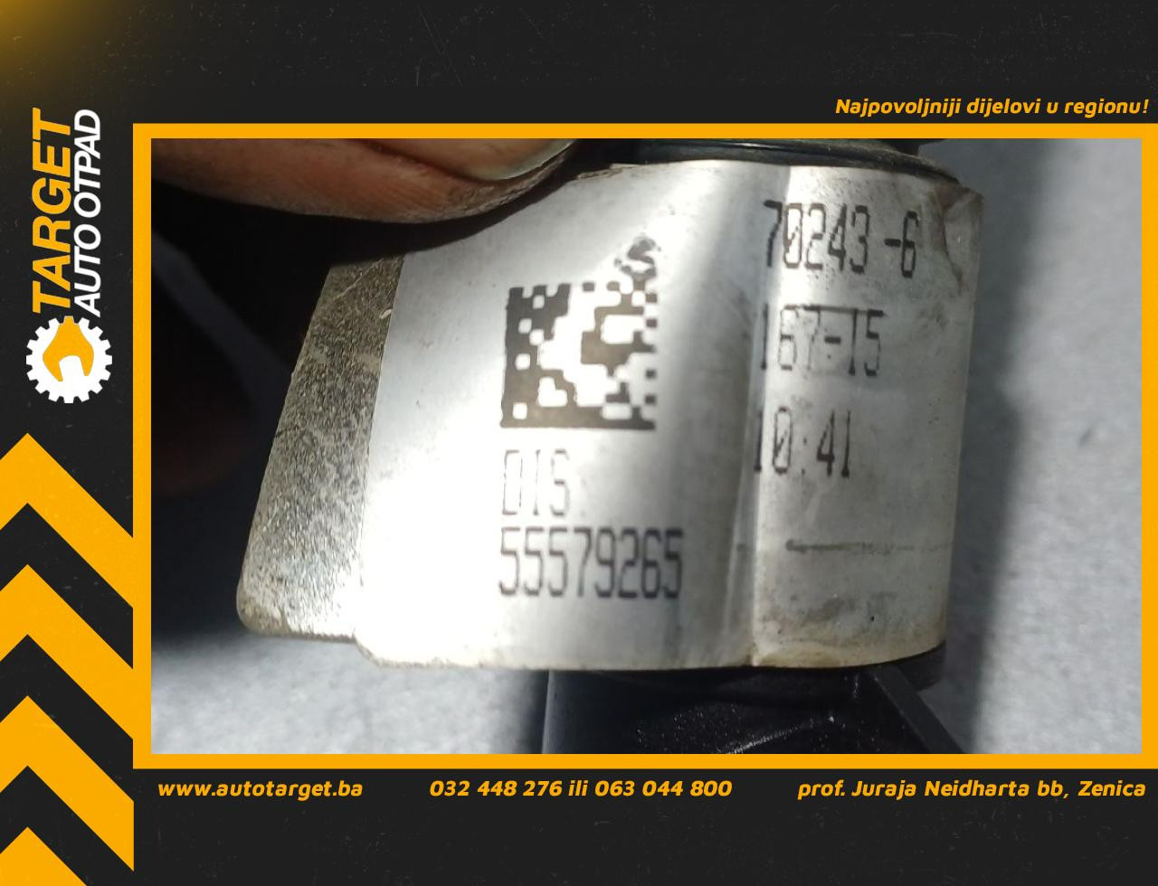 DIJELOVI CRIJEVO OPEL ZAFIRA C > 12-16 2.0 55579265