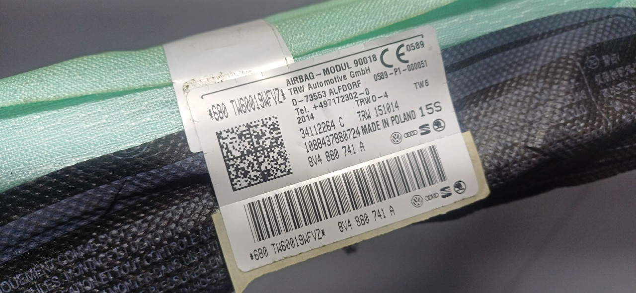 KROVNI AIRBAG AUDI A3 (8V1/8VA) > 12-16 8V4880741A