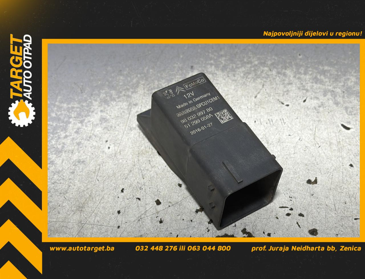DIJELOVI ELEKTRONIKA RELEJ PEUGEOT 308 > 13-17 2.0 9803299780