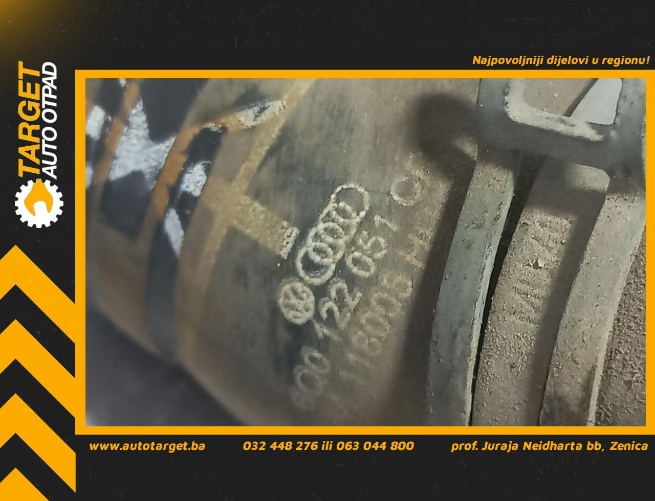 DIJELOVI CRIJEVO SKODA FABIA > 07-10 6Q0122051CR