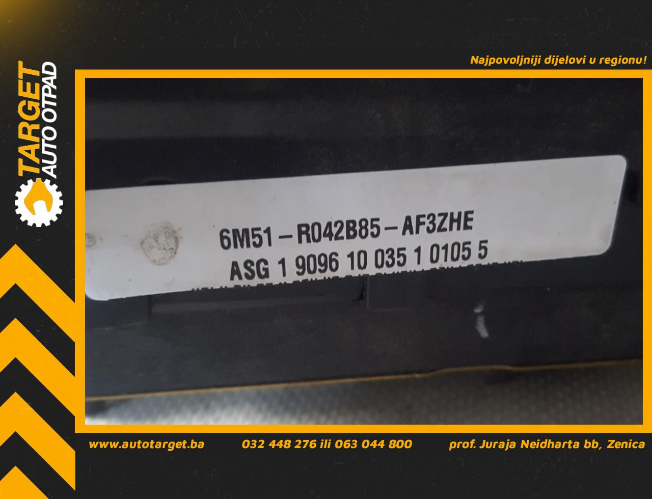 DIJELOVI AIRBAG VOLANA FORD C-MAX > 03-07 6M51R042B85