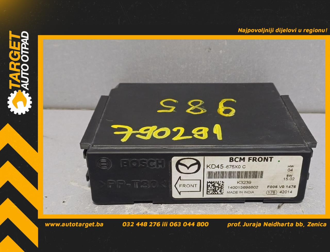 BCM ELEKTRONIKA MAZDA CX5 > 12-15 KD45675X0C