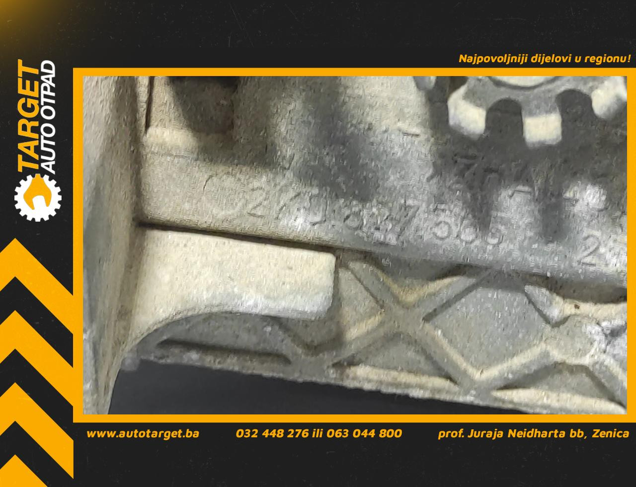 DIJELOVI RUCKA VRATA VW CADDY > 03-10 2K0827565F