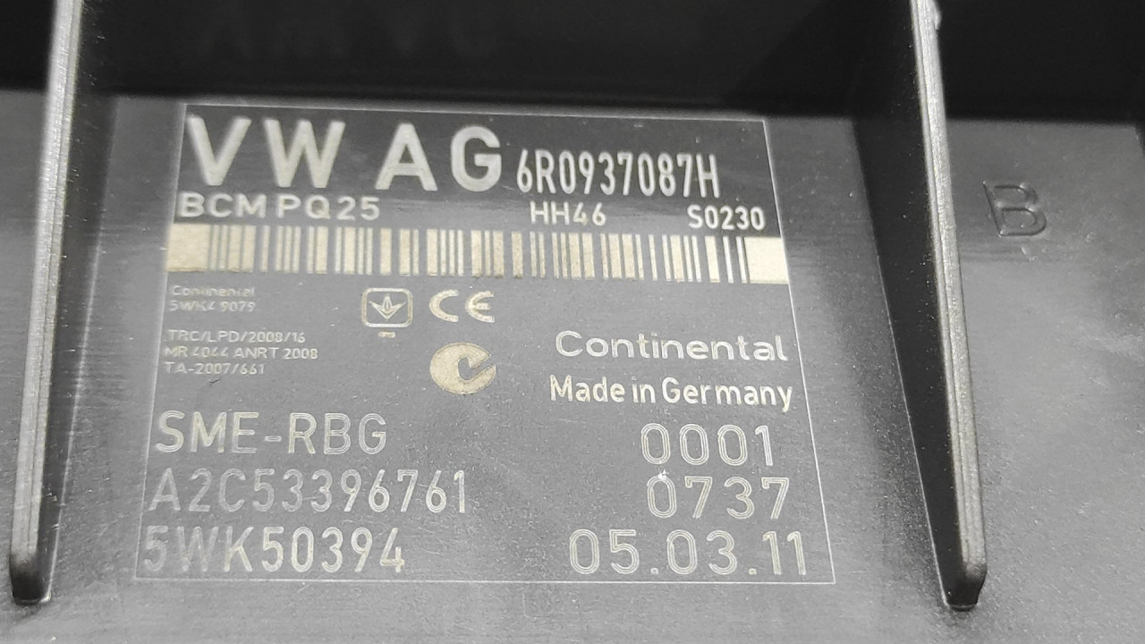 DIJELOVI BCM ELEKTRONIKA VW POLO > 09-14   6R0937087H