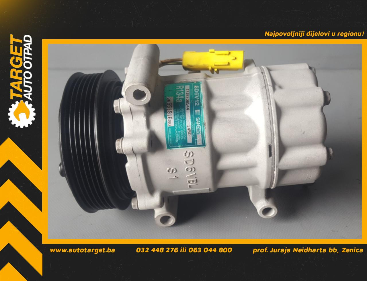 KOMPRESOR KLIME CITROEN C3 > 02-05 9655191680 1450