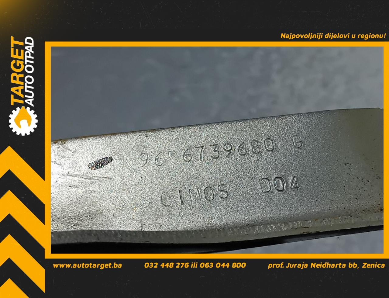 DIJELOVI SKARE OD HAUBE PEUGEOT 308 > 11-13 1.6 9656739680