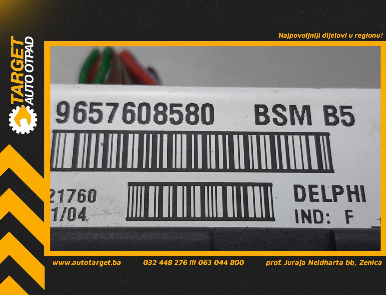 DIJELOVI ELEKTRONIKA MODUL PEUGEOT 307 > 01-05 9657608580