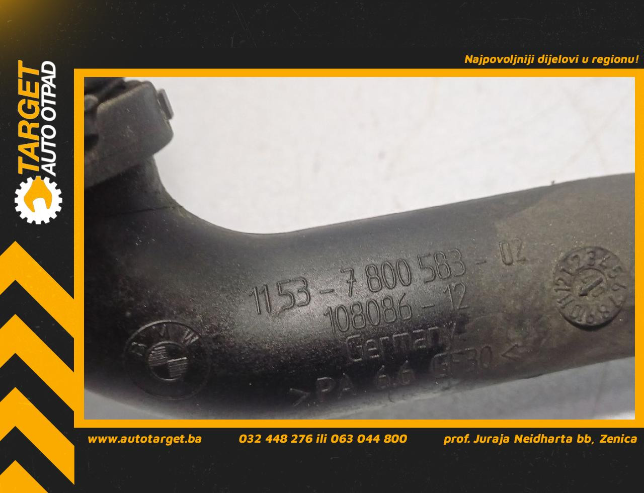 DIJELOVI CRIJEVO BMW SERIJA 1 (E87/E81) > 07-11 2.0 7800583