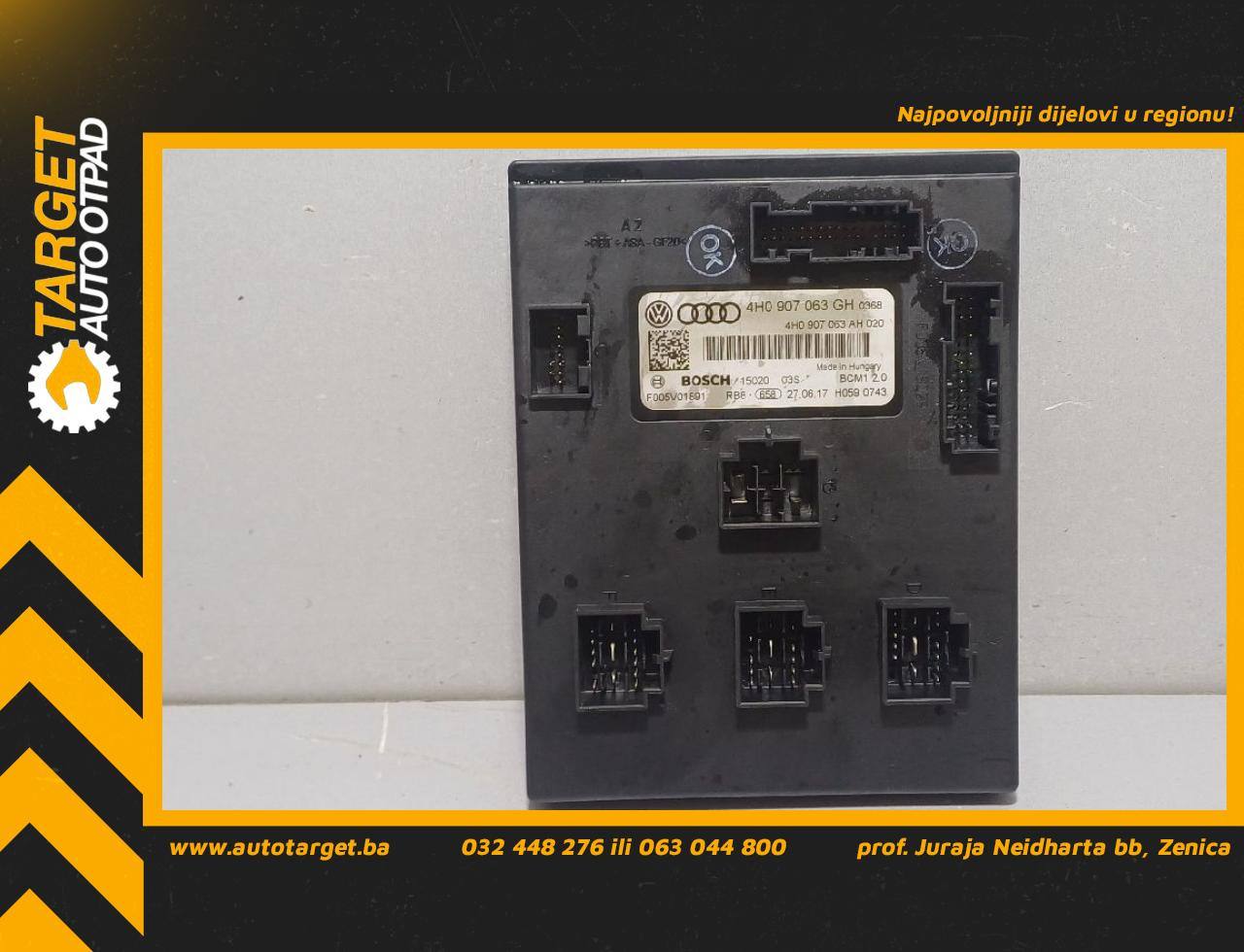 BCM ELEKTRONIKA AUDI A7 > 14 - 18 4H0907063GH