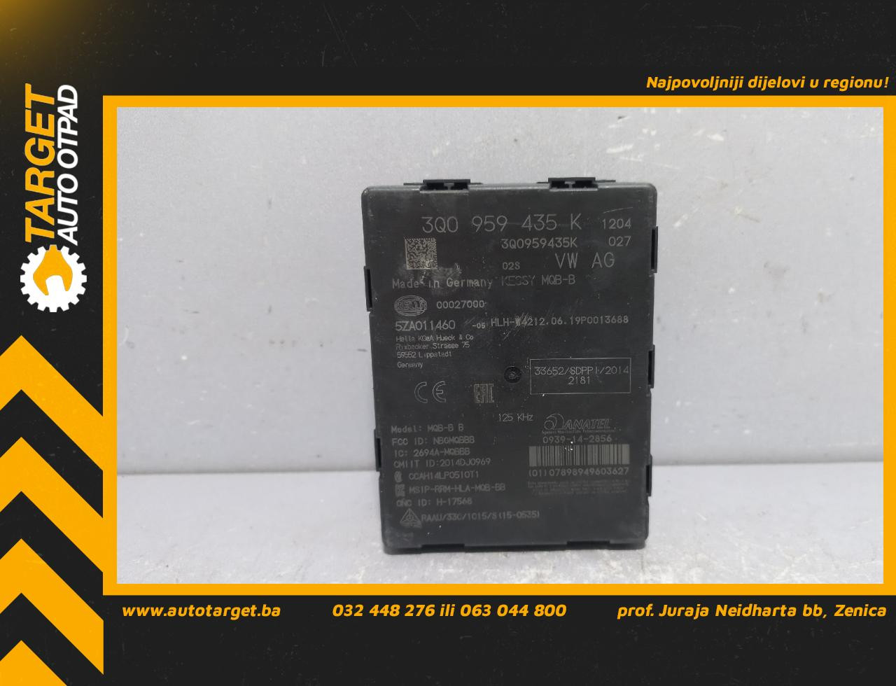 ELEKTRONIKA MODUL VW PASSAT B8 > 14- 3Q0959435K