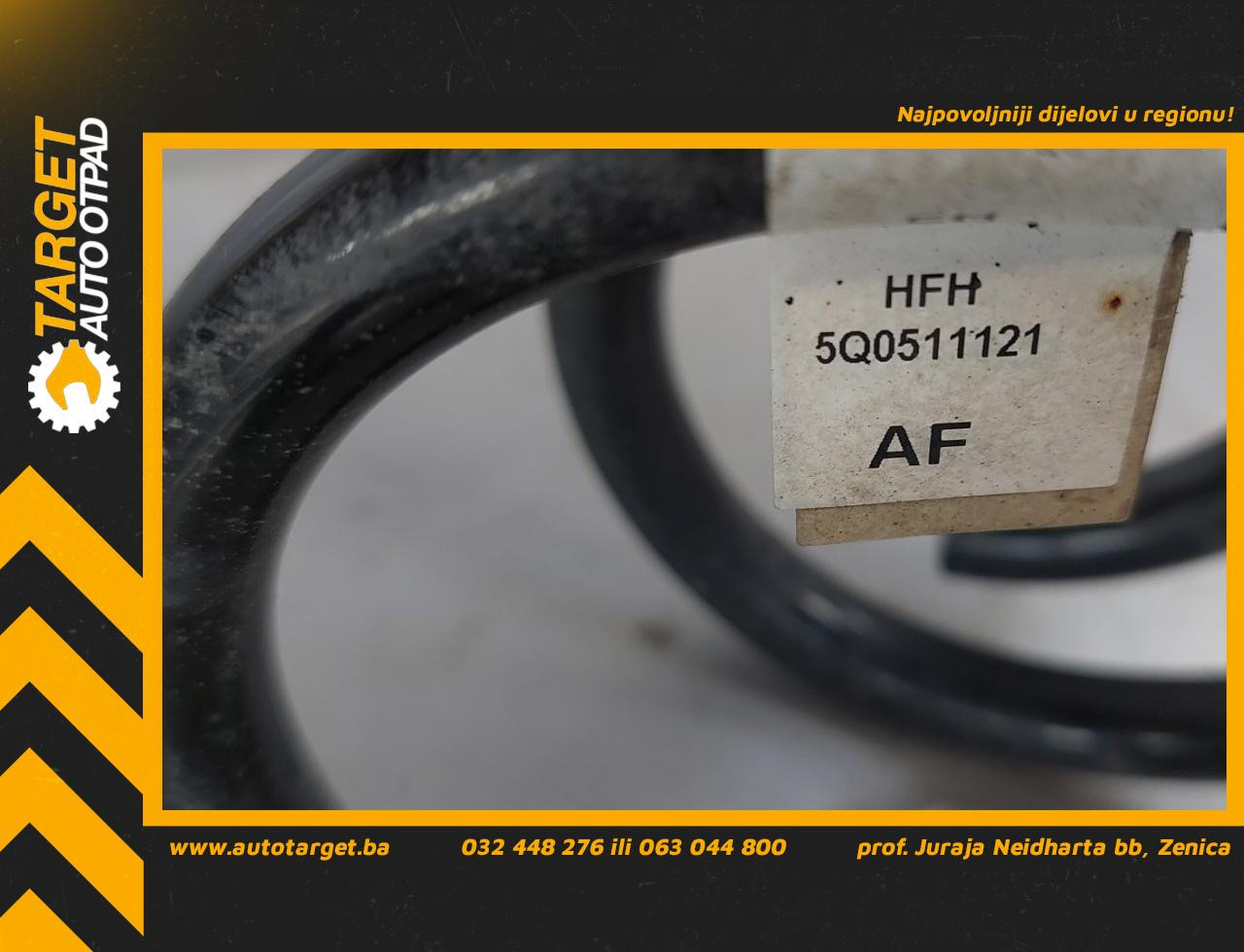 DIJELOVI OPRUGA AMORTIZERA VW GOLF 7 > 12-16 5Q0511121AF