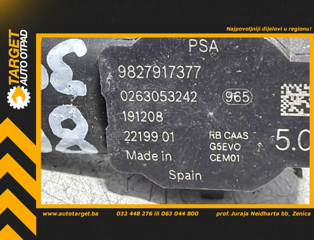 DIJELOVI PARKING SENZOR PEUGEOT 3008 > 16-20 1.5 9827917377
