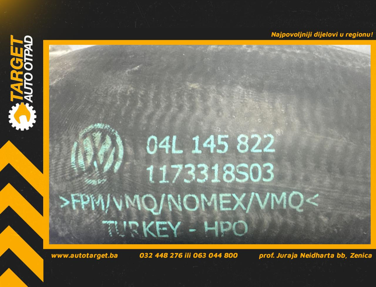 DIJELOVI CRIJEVO VW CRAFTER > 17- 2.0 04L145822