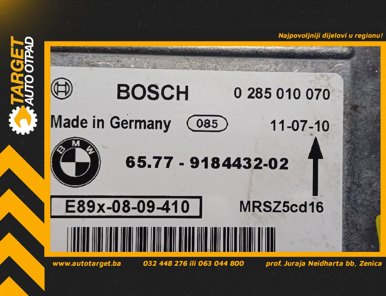 ELEKTRONIKA AIRBAGA BMW SERIJA 3 (E90/E91) > 09-11 9184432