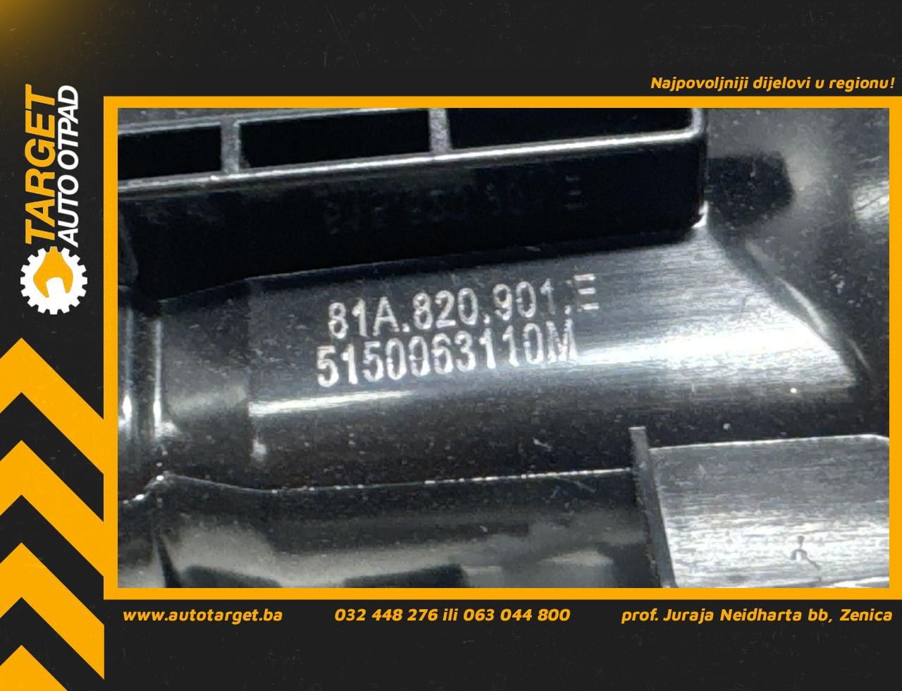 DIJELOVI RESETKA VENTILACIJE AUDI Q2 > 16-20 81A820901E